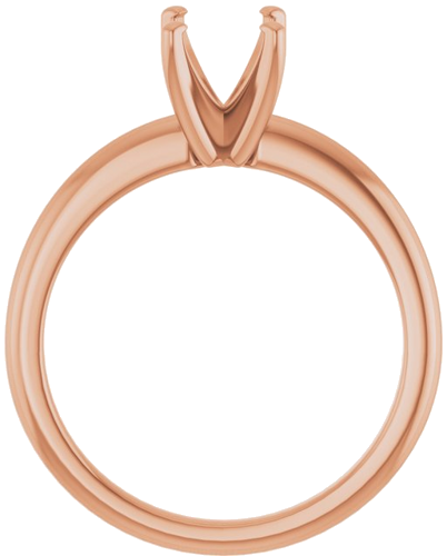 Sužadėtuvių Žiedas 14k rose gold Oval 8mm x 6mm (2)