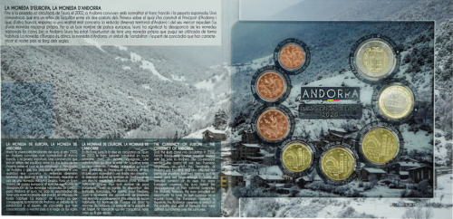 2020 Andorra Euro Coin BU Set (3)