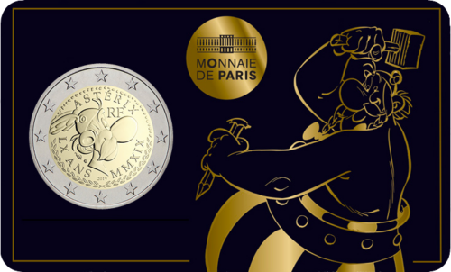 2019 Prancūzija Asteriksas 2 eurų moneta (4)