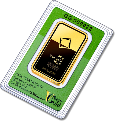 50 гр. Инвестиционно златно кюлче Valcambi Green Gold (4)