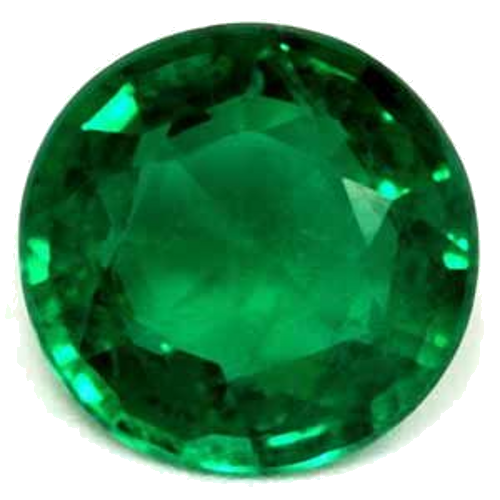 0.85 carat GREEN Round Smaragdas (1)