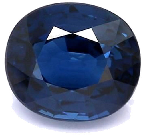 3.03 carat BLUE BRILLIANTSTEP cut Oval Safyras (1)