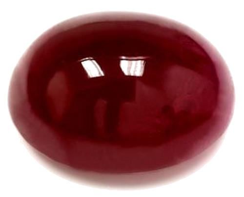 7.26 carat RED CABOCHON cut Oval Rubinas (1)