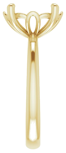 Sužadėtuvių Žiedas „Solitaire“ 585 Geltonojo Aukso Oval 11mm x 9mm (4)