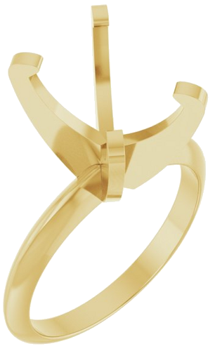 Sužadėtuvių Žiedas „Solitaire“ 585 Geltonojo Aukso Oval 11mm x 9mm (1)