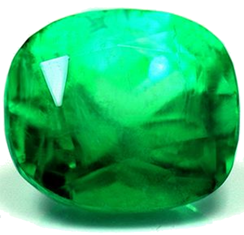 2.38 carat GREEN Cushion Smaragdas (1)
