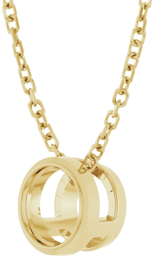 Pakabukas „Solitaire Bezel-Set“ 585 Geltonojo Aukso Round 5.2mm (2)