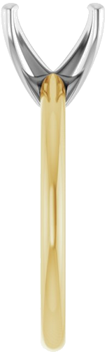 14K Yellow   Platinum  10x8 mm Oval Solitaire Engagement Ring Mounting (4)