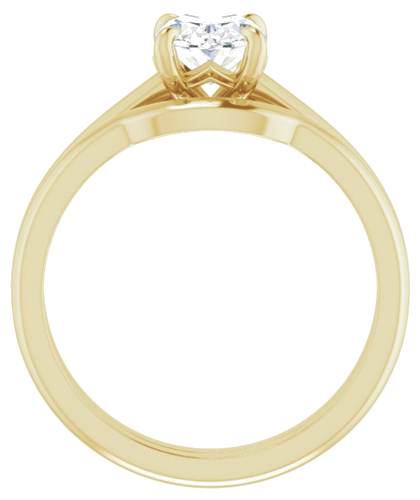 14K Yellow 8x6 mm Oval Solitaire Engagement Ring Mounting (7)