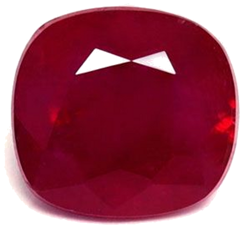 1.41 carat RED Cushion Rubinas (1)