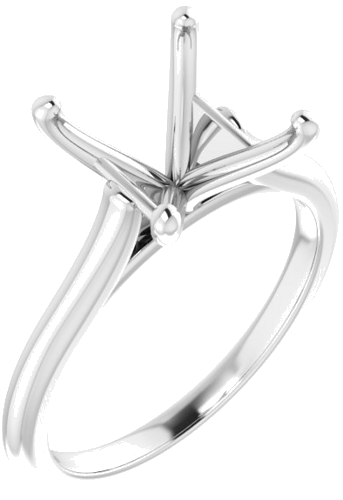 Sužadėtuvių Žiedas „Solitaire“ 750 Baltojo Aukso Square 7.5mm (1)