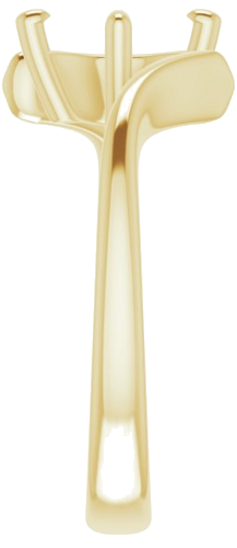 Sužadėtuvių Žiedas „Solitaire“ 585 Geltonojo Aukso Round 7.4mm (4)