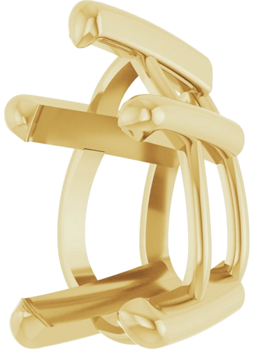 Pakabukas „Pear 5-Prong Solitaire“ 585 Geltonojo Aukso Pear Shape 9mm x 6mm (2)