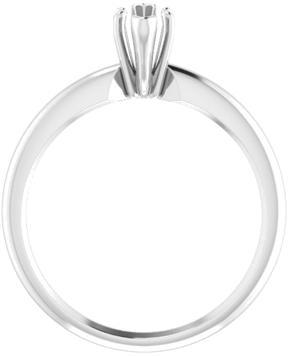 14K White 8x3.5 mm Marquise Solitaire Engagement Ring Mounting (3)