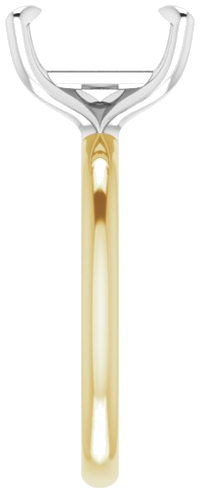 Sužadėtuvių Žiedas „Solitaire“ 585 Baltojo Ir Geltonojo Aukso Emerald 10mm x 8mm (4)