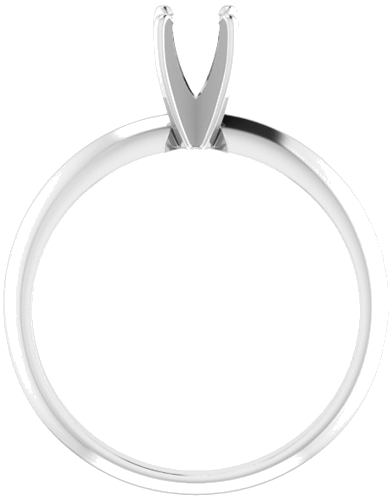 Sužadėtuvių Žiedas „Light Solitaire“ 585 Baltojo Aukso Round 4.2mm x 4.9mm (2)