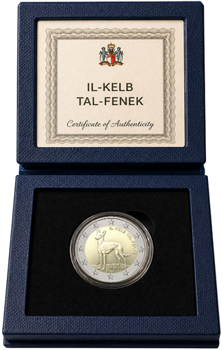 2026 Malta Šuo Il Kelb tal Fenek 2 eurų Proof moneta (1)