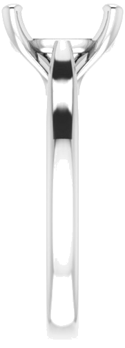 Sužadėtuvių Žiedas „Solitaire“ 585 Baltojo Aukso Oval 11mm x 9mm (4)