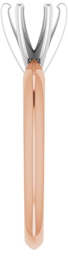 Sužadėtuvių Žiedas „Light Solitaire“ 585 Baltojo Ir Rožinis Aukso Round 5.4mm x 5.7mm (4)