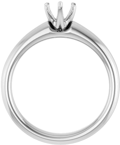 Sužadėtuvių Žiedas „Solitaire“ 585 Baltojo Aukso Round 5.2mm (2)