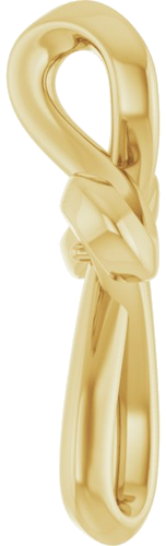 Pakabukas „Solitaire Cross“ 585 Geltonojo Aukso Round 1.5mm (3)