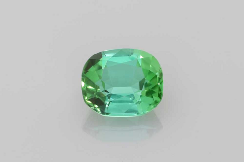 1.36 carat GREEN Cushion Tourmaline (1)