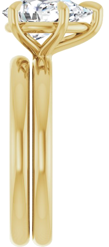 Sužadėtuvių Žiedas „Solitaire“ 585 Geltonojo Aukso Pear Shape 10mm x 7mm (9)