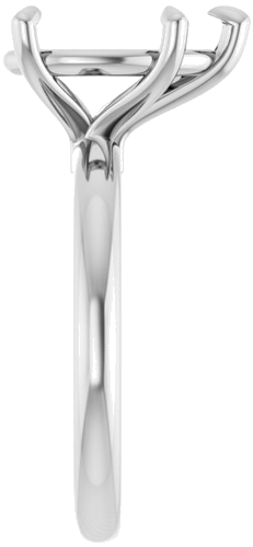 Sužadėtuvių Žiedas 585 Baltojo Aukso Pear Shape 12mm x 8mm (4)