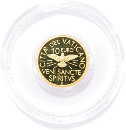 3 g „Sede Vacante 2013“ Vatikano 10 eurų auksinė moneta (3)