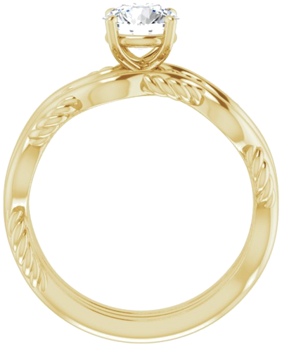 Sužadėtuvių Žiedas „Infinity-Inspired“ 585 Geltonojo Aukso Round 6mm (7)