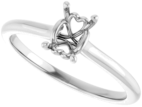 Sužadėtuvių Žiedas „Solitaire“ 585 Baltojo Aukso Emerald 6mm x 4mm (5)