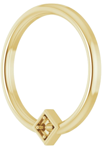 14K Yellow 1-Stone Family Circle Pendant Mounting (2)