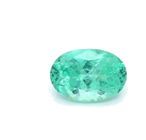 1.09 carat GREEN MODIFIEDBRILLIANT cut Oval Smaragdas (1)