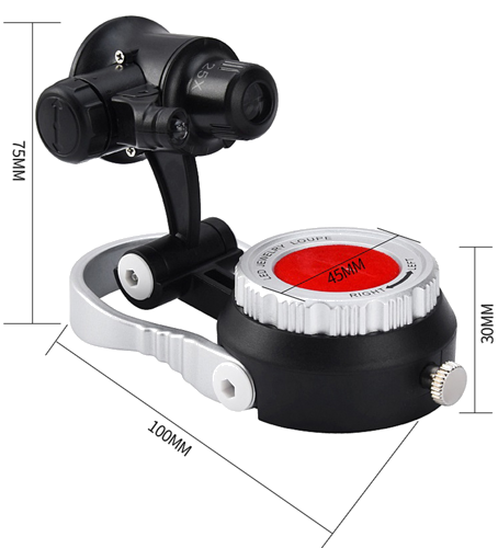 Jewelry Magnifier with LED Light 10x 20x 25x (2)