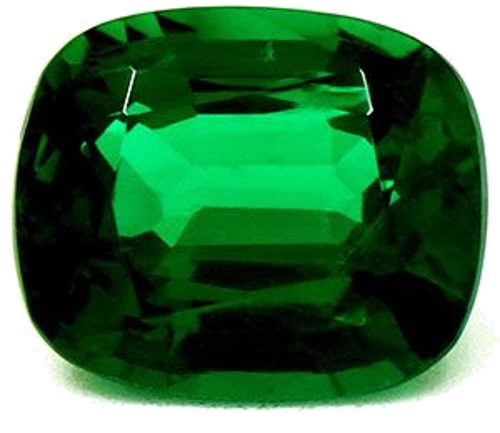 1.58 carat GREEN Cushion Smaragdas (1)