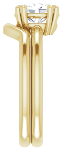 Sužadėtuvių Žiedas „Solitaire“ 585 Geltonojo Aukso Oval 8mm x 6mm (9)