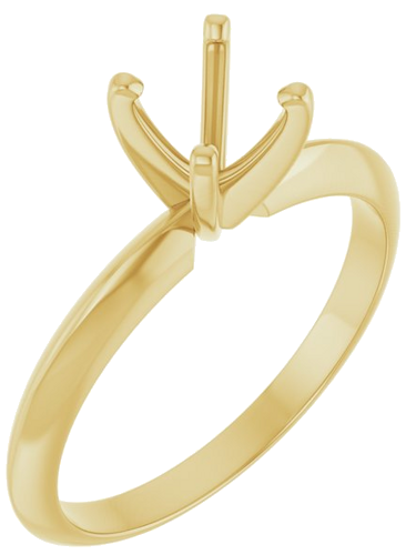 Sužadėtuvių Žiedas „Light Solitaire“ 585 Geltonojo Aukso Round 5.7mm x 6mm (1)