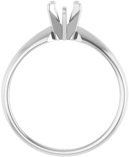 14K White 6x4mm Pear Solitaire Engagement Ring Mounting (2)