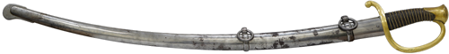 1829 m. modelio prancūzų pėstininkų ir sunkiosios žirgų artilerijos kovinis kardas (3)