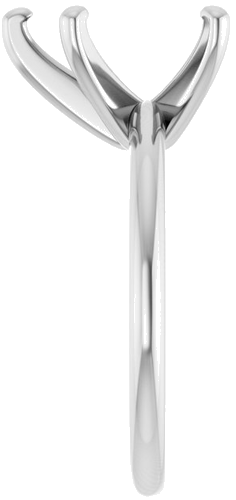 14K White  12x8 mm Pear Solitaire Engagement Ring Mounting (4)