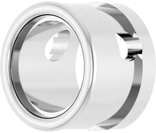 Platinum 5.2 mm Round Bezel-Set Slide Pendant Mounting (2)