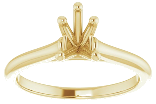 Sužadėtuvių Žiedas „Solitaire“ 585 Geltonojo Aukso Pear Shape 7mm x 5mm (3)