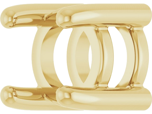 14K Yellow 4 mm Round Cabochon Pendant Mounting (2)