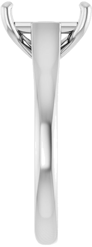 Sužadėtuvių Žiedas „Solitaire“ 585 Baltojo Aukso Emerald 9mm x 7mm (4)