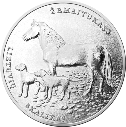 2017 Lithuanian Hound and Zemaitukas 1.50 euro coin (1)
