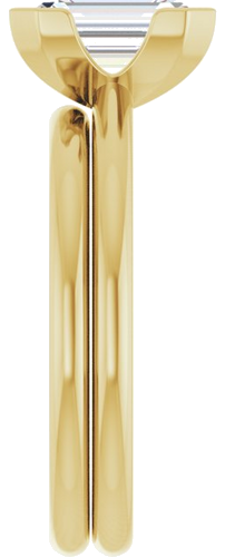 14K Yellow 8 x 6 mm Emerald Engagement Ring Mounting (9)