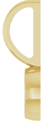 14K Yellow 5 mm Round Solitaire Charm Pendant Mounting (3)