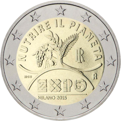 2015 Italy Expo Milano €2 coin on BU card (4)
