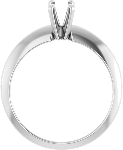 Sužadėtuvių Žiedas „Heavy Solitaire“ 585 Baltojo Aukso Emerald 5.5mm x 3.6mm (2)