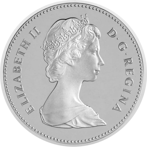 1 dollar Canada Elizabeth II silver coin (2)